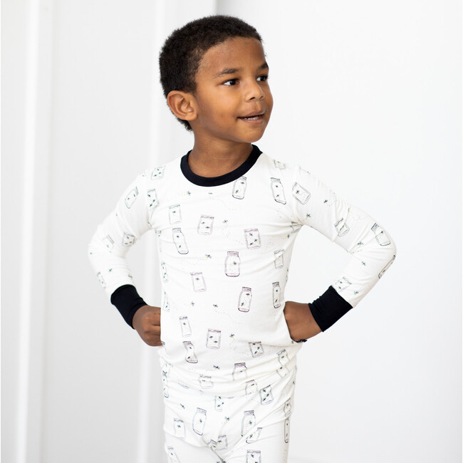Bamboo Two Piece Pajamas, Firefly Jars - Pajamas - 2