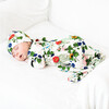 Bamboo Knotted Newborn Gown Hat Set, Bright Garden Floral - Pajamas - 2