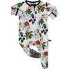 Bamboo Footed Sleeper, Bright Garden Floral - Pajamas - 1 - thumbnail