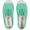 Plum Canvas Sneaker, Mint - Sneakers - 1 - thumbnail