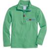 Pima Half Zip with Pocket, Green with Blue Zip - Sweatshirts - 1 - thumbnail