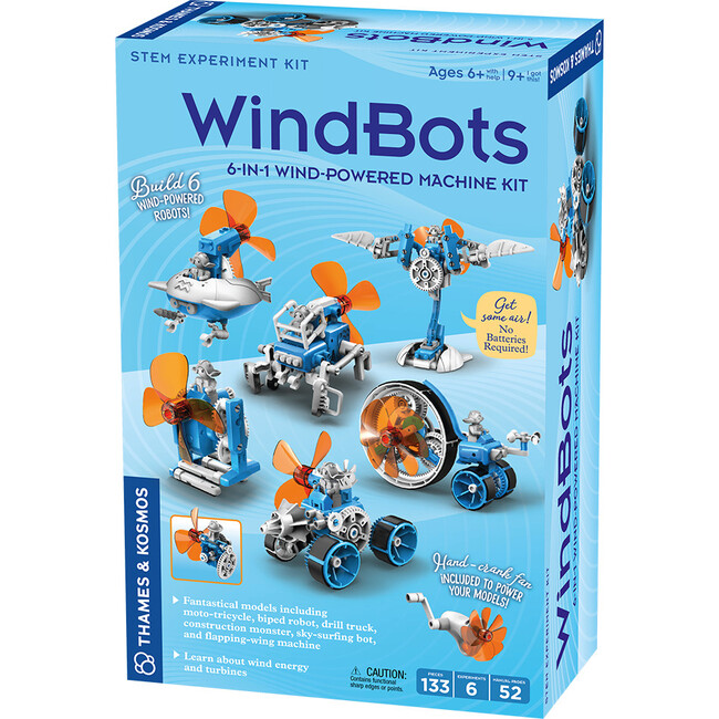 Windbots: 6-in-1 Wind-Powered Machine Kit - Tricycle - 1