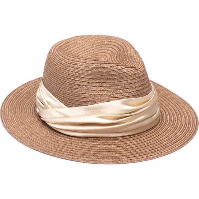 Women's Lillian Packable Fedora, Fawn - Hats - 1