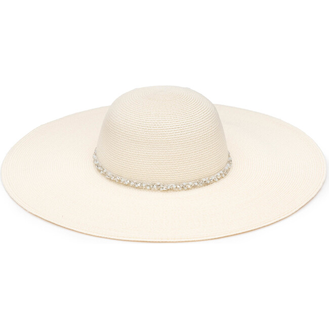 Women's Bunny Packable Sunhat, Ivory - Hats - 1