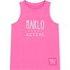 Logo Active Tank, Pink - T-Shirts - 1 - thumbnail