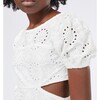 Eyelet Tiered Dress, White - Dresses - 3