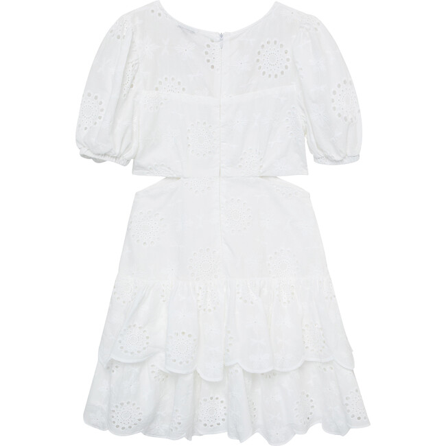 Eyelet Tiered Dress, White - Habitual Dresses | Maisonette