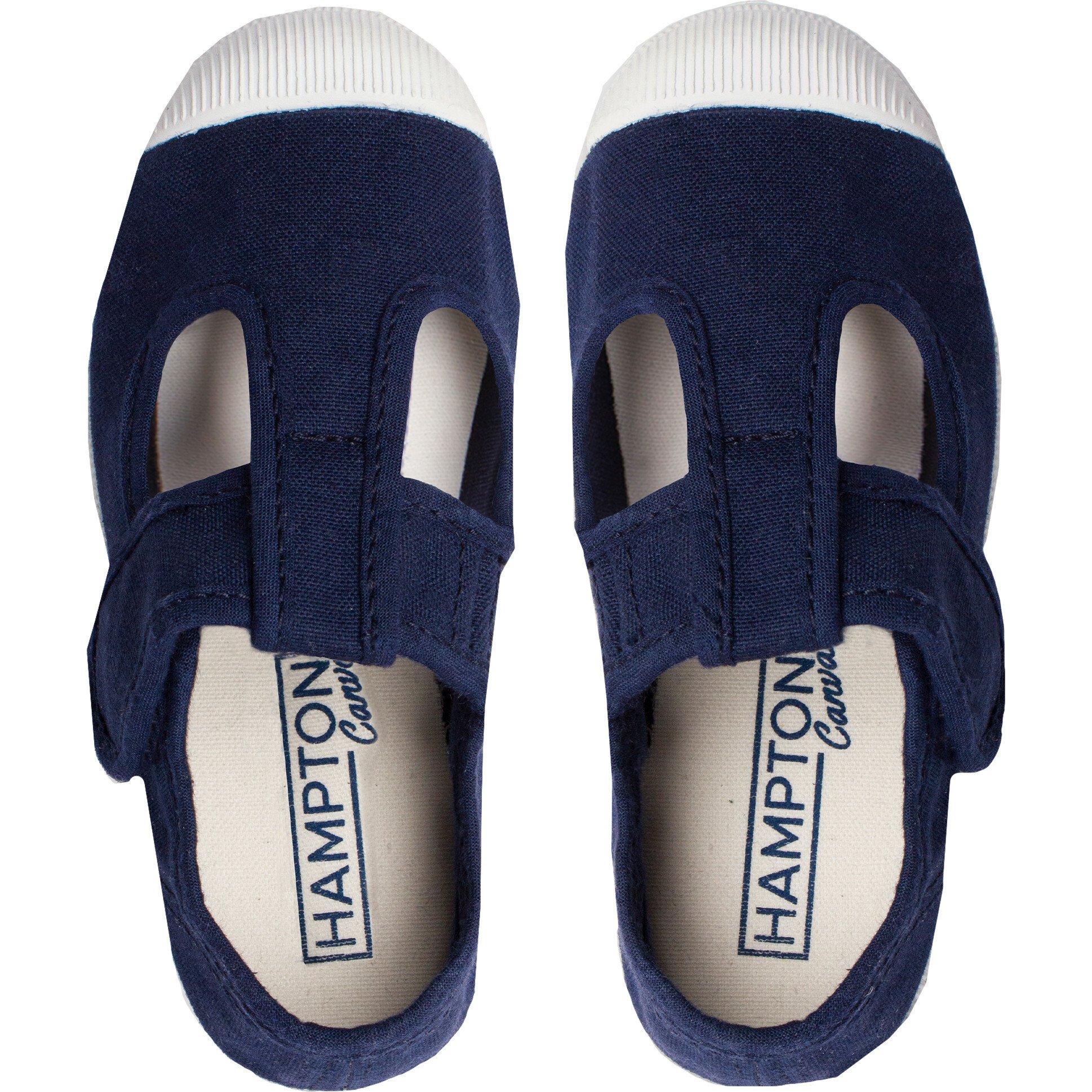 Champ Canvas Shoe Navy Trotters London Shoes Maisonette