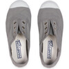 Plum Canvas Sneaker, Light Grey - Sneakers - 1 - thumbnail