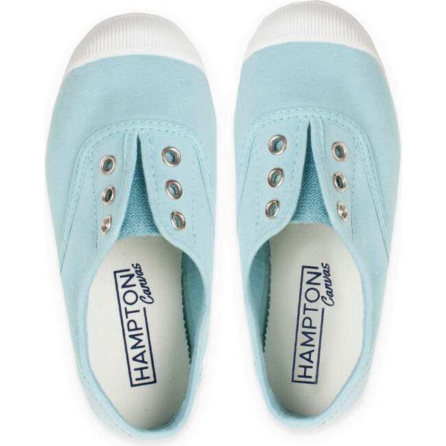 Plum Canvas Shoe, Sea Blue - Sneakers - 1