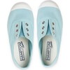 Plum Canvas Shoe, Sea Blue - Sneakers - 1 - thumbnail
