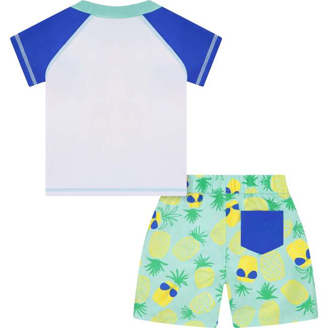 Baby Pineapple Swim Set, Green - Mixed Apparel Set - 4