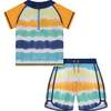 Tie-Dye Stripe Swim Set, Multi - Mixed Apparel Set - 1 - thumbnail