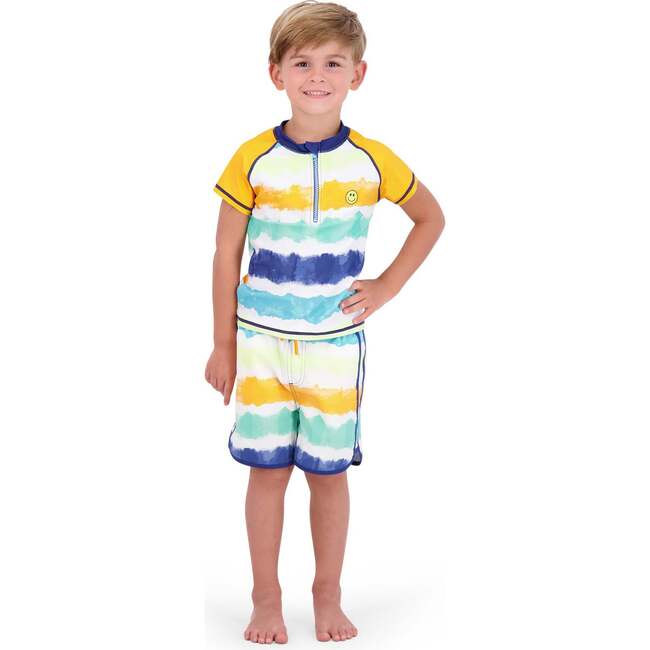 Tie-Dye Stripe Swim Set, Multi - Mixed Apparel Set - 2