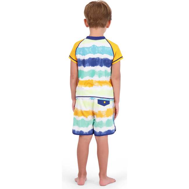 Tie-Dye Stripe Swim Set, Multi - Mixed Apparel Set - 3