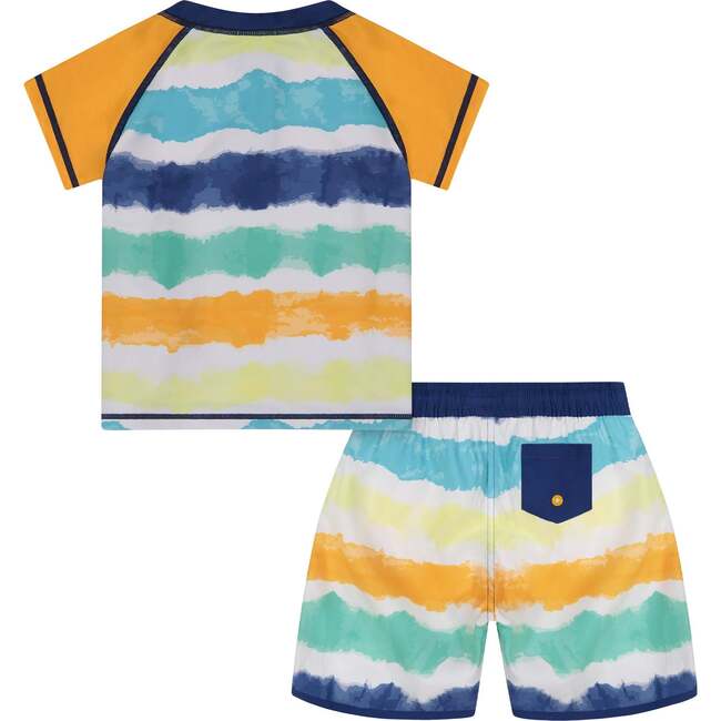 Tie-Dye Stripe Swim Set, Multi - Mixed Apparel Set - 4