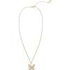 Ingrid Crystal Butterfly Necklace - Necklaces - 1 - thumbnail