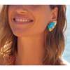 Mini Madeline Earrings, Blue - Earrings - 2 - thumbnail