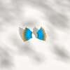 Mini Madeline Earrings, Blue - Earrings - 3 - thumbnail