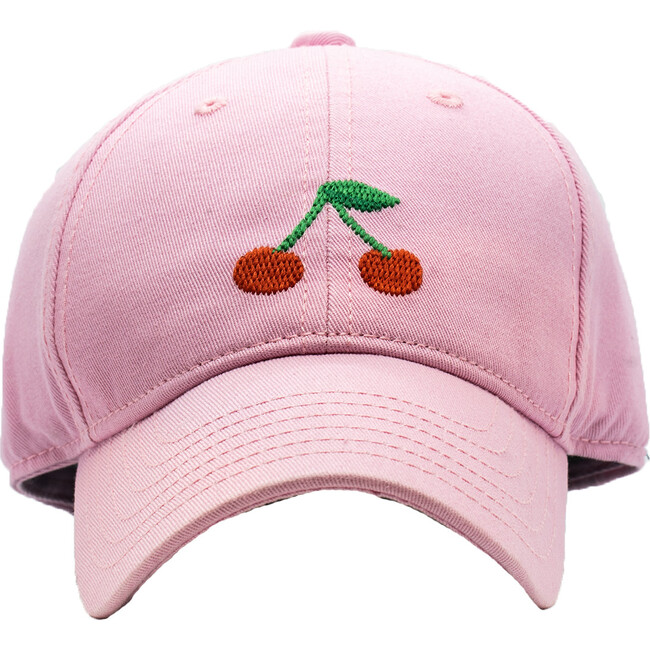 Cherries Baseball Hat, Light Pink