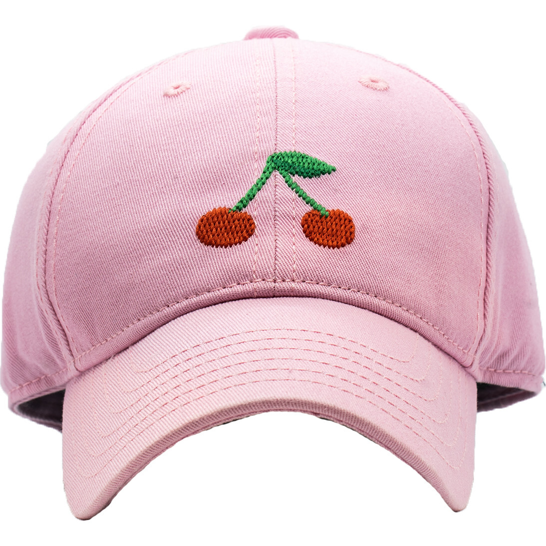 Cherries Baseball Hat, Light Pink - Hats - 1
