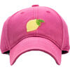 Lemon Baseball Hat, Bright Pink - Hats - 1 - thumbnail