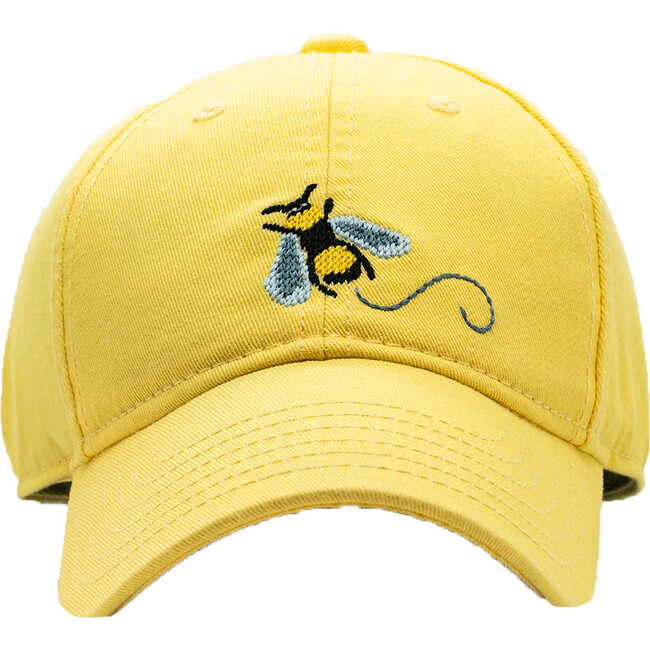 Honey Bee Baseball Hat, Light Yellow