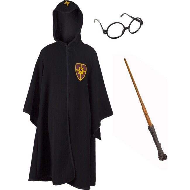 Deluxe Wizard Cloak and Wand Bundle - Costume Accessories - 1