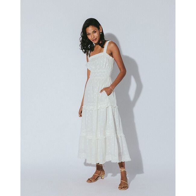 Women's Jolene Midi Dress, Ivory - Dresses - 2