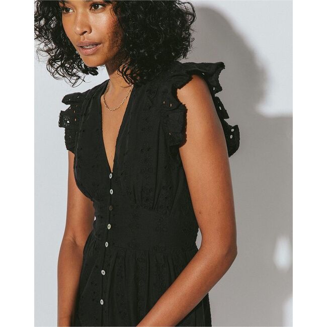 Women's Brielle Midi Dress, Black - Dresses - 3