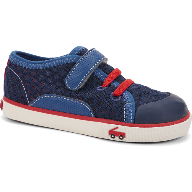 Saylor Sneaker, Navy & Red