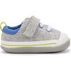 Stevie II First Walker, Gray Jersey & Lime - Sneakers - 3