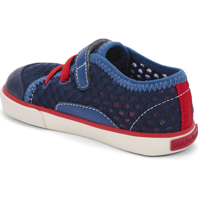 Saylor Sneaker, Navy & Red - Sneakers - 2
