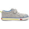 Tanner Sneaker, Gray Jersey & Lime - Sneakers - 3