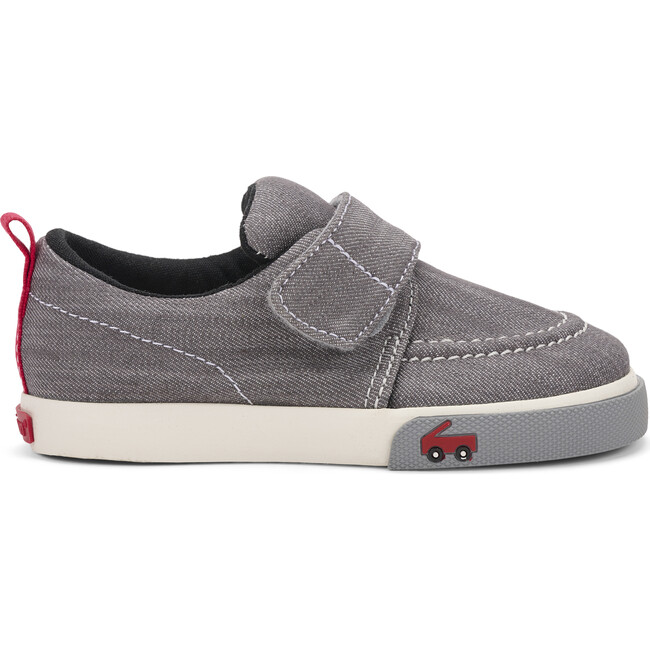 Wyatt Sneaker, Gray Denim - Sneakers - 3
