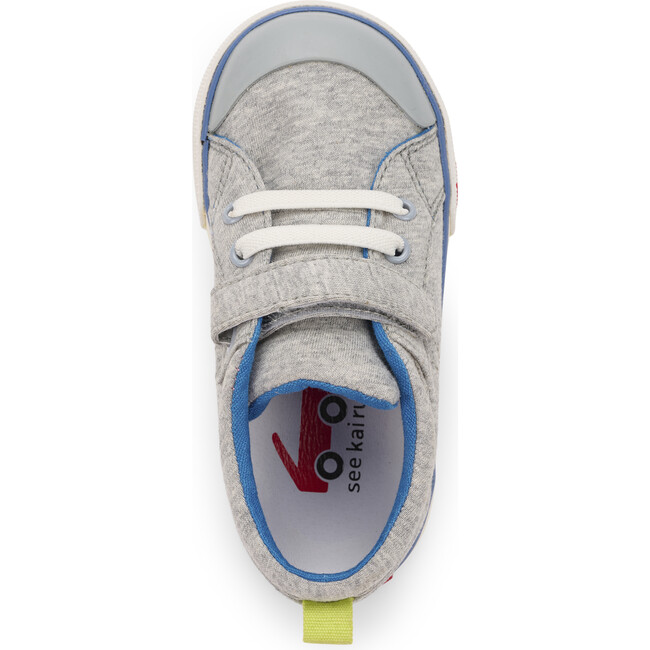 Tanner Sneaker, Gray Jersey & Lime - Sneakers - 4