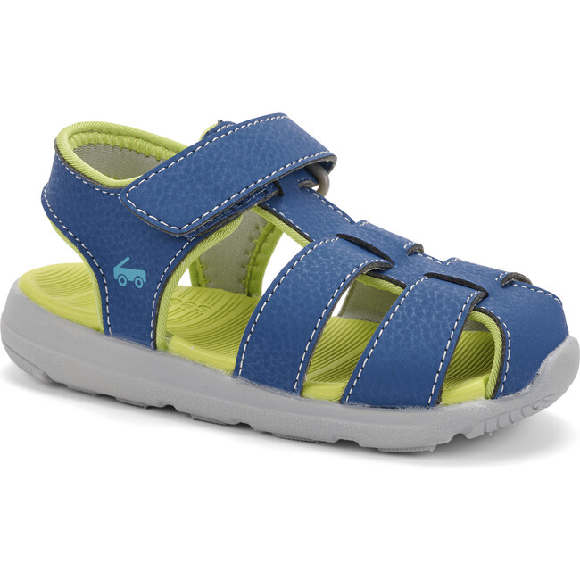 Cyrus IV FlexiRun Sandal, Blue & Lime - Sandals - 1