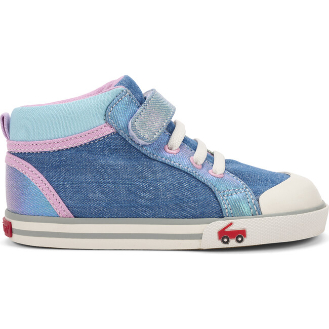 Peyton Sneaker, Chambray & Shimmer - Sneakers - 3
