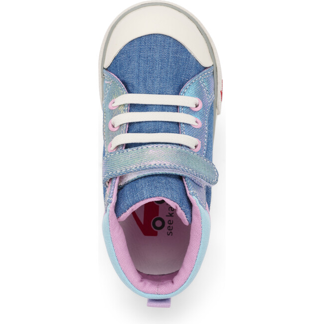 Peyton Sneaker, Chambray & Shimmer - Sneakers - 4
