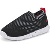 Ryder Knit FlexiRun Sneaker, Black - Sneakers - 6