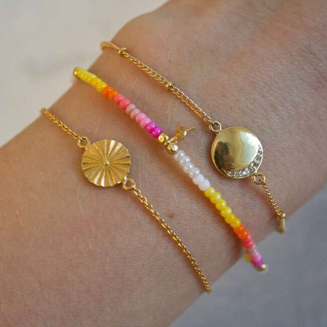 Women's Wheel Bracelet, Gold - Bracelets - 3