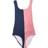 The Chelsea One Piece Swimsuit, Rose Blue - One Pieces - 1 - thumbnail