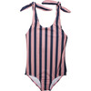 The Upper East One Piece Swimsuit, Rose Blue - One Pieces - 1 - thumbnail