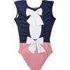 The Upper West One Piece Swimsuit, Rose Blue - One Pieces - 3 - thumbnail
