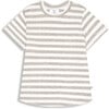 Short Sleeve Classic Tee, Heather Grey/Stripe - Shirts - 1 - thumbnail