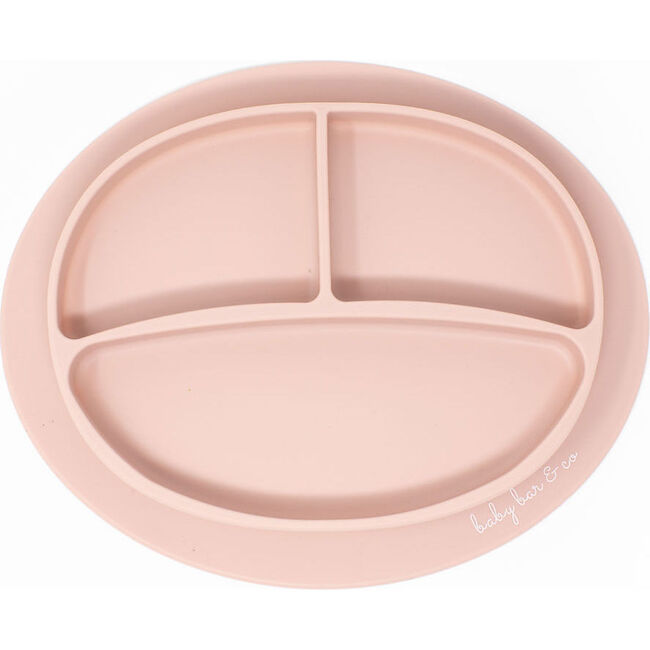 Silicone Suction Plate,  Dusty Pink