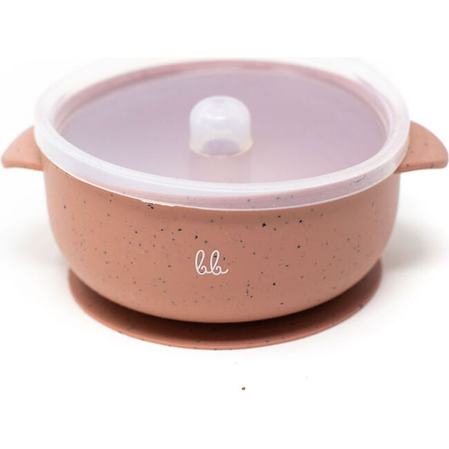 Silicone Suction Bowl,  Rose Dawn Speckled - Tabletop - 1