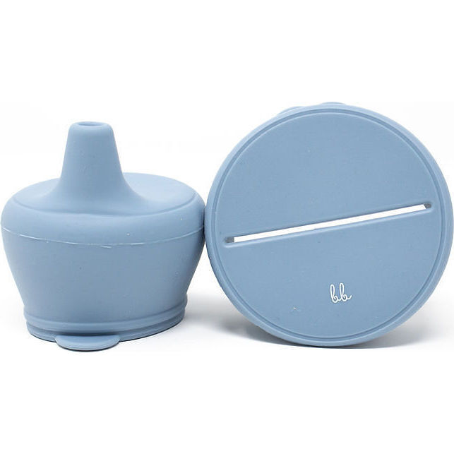 Silicone Snack & Sippy Lids,  Slate - Tabletop - 1