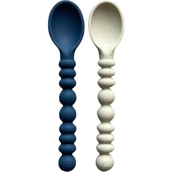 Silicone Spoon Set, Navy/ Navajo Speckled