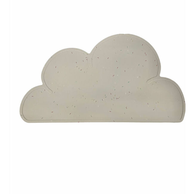 Silicone Cloud Play Mat, Taupe Speckled